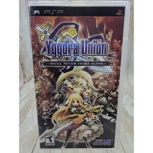Yggdra Union We'll Never Fight Alone Sony PSP, 2008 Complete Game w/ Manual